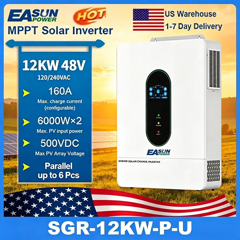 Grid Tie Inverter Limiter 2000W - Convertisseur solaire hybride EASUN POWER 120V/110V