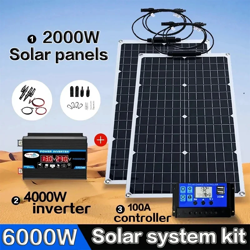 Kit solaire tout-en-un 2000 W  - Grid Tie Inverter Limiter 2000W avis et prix